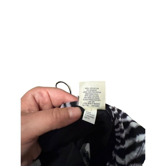 NWT Converse One Star Striped Swim Bottoms Black Small - Picture 3 of 4